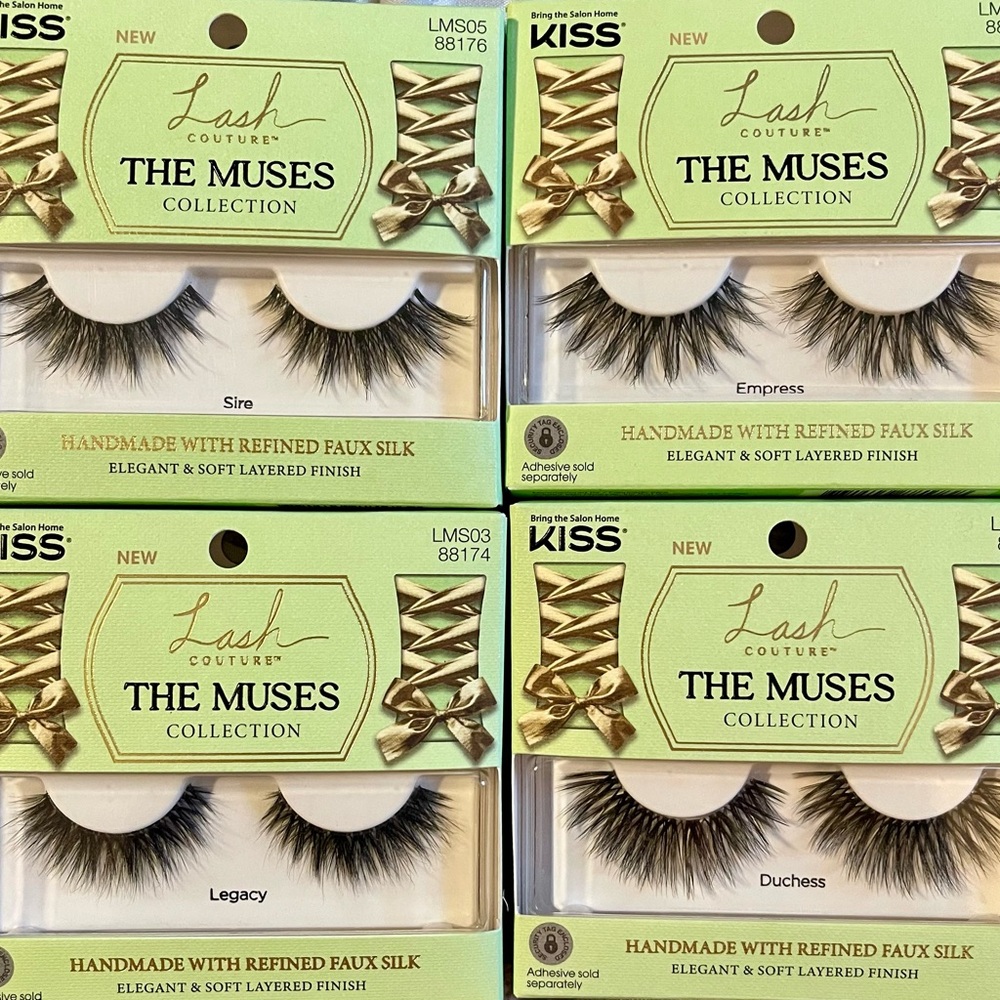 Set of 4 KISS “Lash Couture” Lashes - “The Muses” Collection